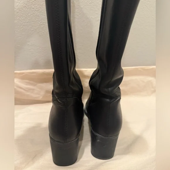 Salvatore Ferragamo Black Leather Riding Boots - Picture 3 of 11